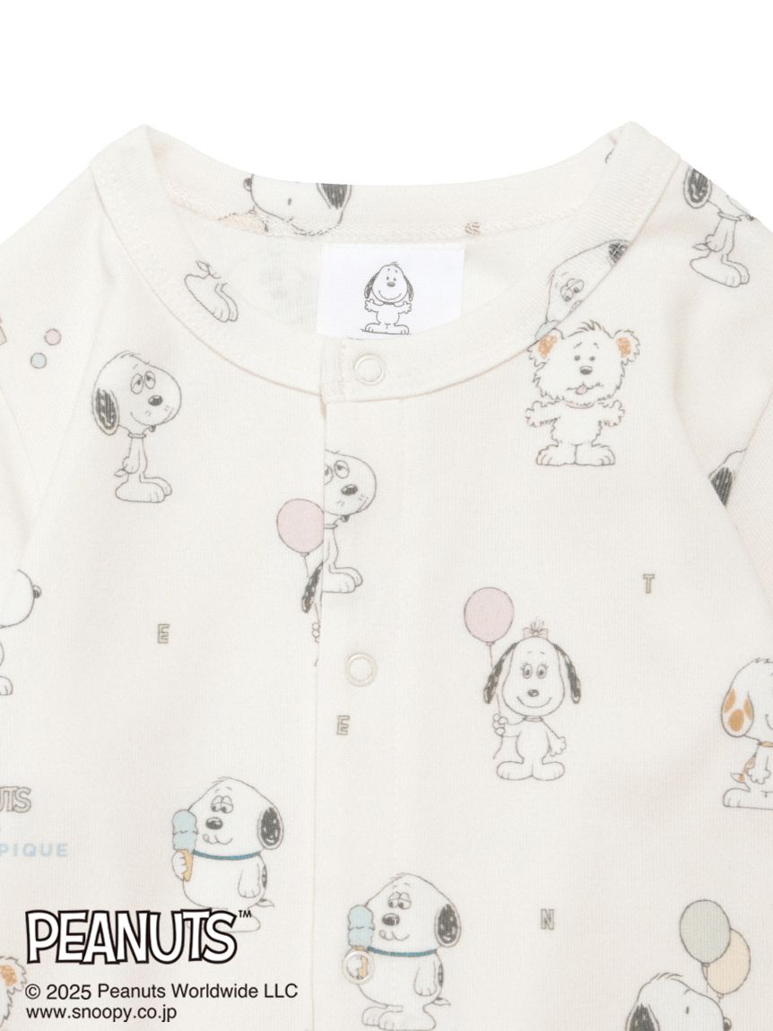 PEANUTS PUPPIES】【BABY】総柄ロンパース(ロンパース)｜ルームウェア