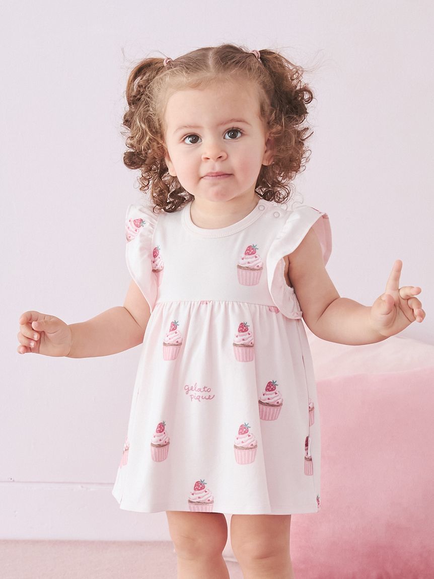 pique（ジェラートピケ） gelato 【新品タグ付き】ジェラピケ　ロンパース　帽子　セット SALE40%OFF MONSTER PIQUE ベビー ロンパース・カバーオール