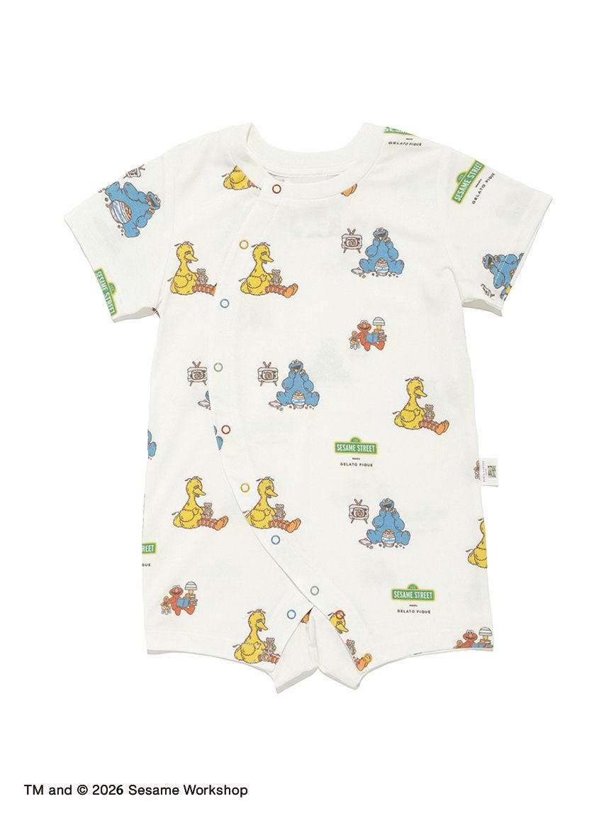 SESAME STREET】【BABY】総柄ロンパース(ロンパース)｜ルームウェア