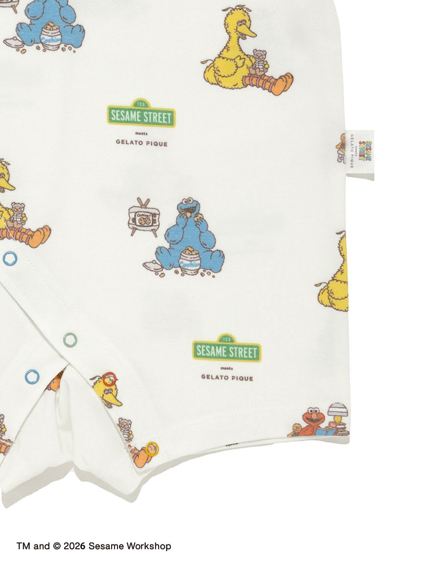 SESAME STREET】【BABY】総柄ロンパース(ロンパース)｜ルームウェア