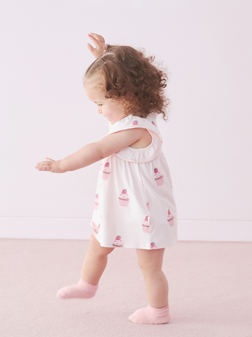 BABY】カップケーキ柄ロンパース(ロンパース)｜ルームウェア・パジャマ