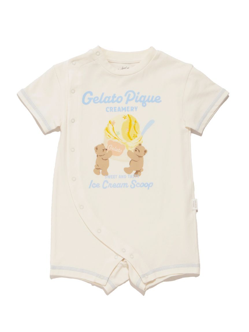 GELATO PIQUE ロンパース ラッピング済み】【BABY】アイスクリームベアワンポイントロンパース