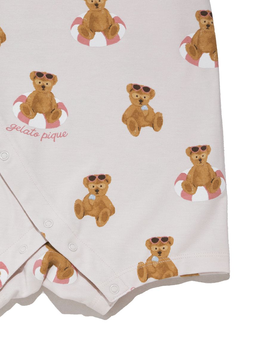 gelato pique クマ刺繍ロンパース 80cm Bearbrick x Gelato Pique Pajamas 400% White/Blue - US