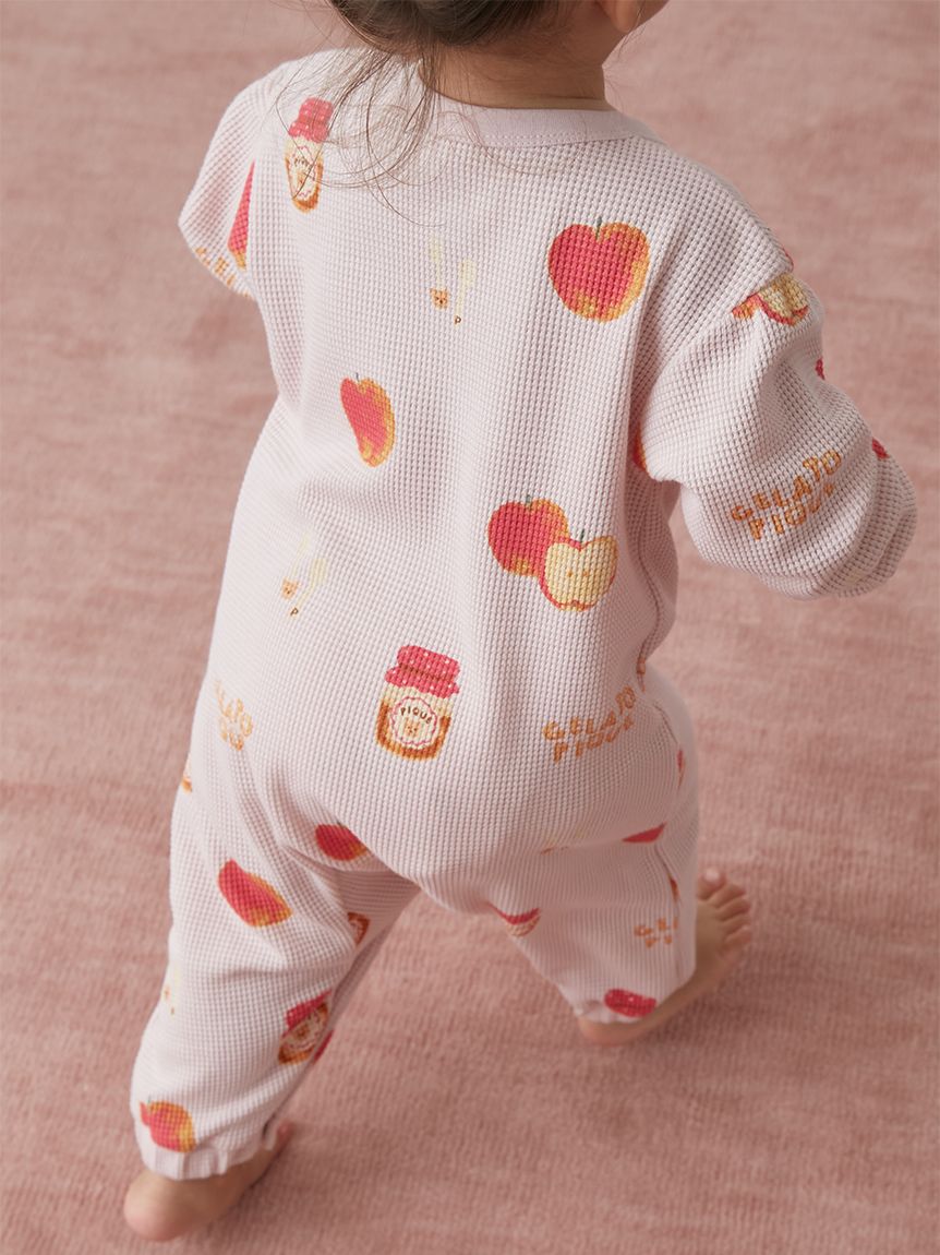 BABY】リンゴ柄ロンパース(ロンパース)｜ルームウェア・パジャマ通販の