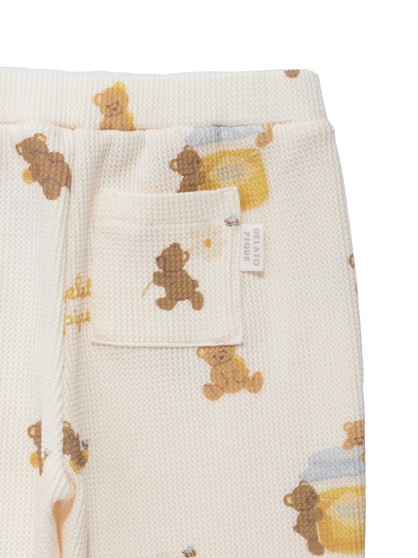BABY】はちみつベア柄ロングパンツ(ロングパンツ)｜ルームウェア
