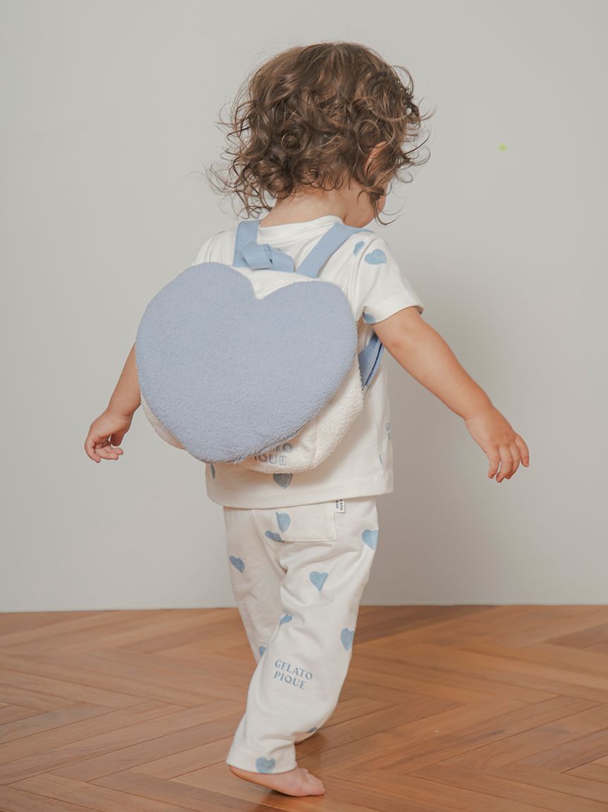 今季新作✩ジェラートピケ✩ ベビモコ✩ハート♡ジャガードロングパンツ BABY】ハート柄ロングパンツ(ロングパンツ)｜ルームウェア