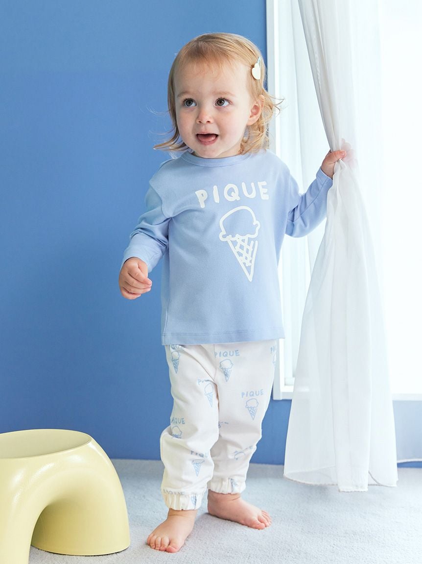 BABY】ペイント柄ロングパンツ(ロングパンツ)｜ルームウェア・パジャマ