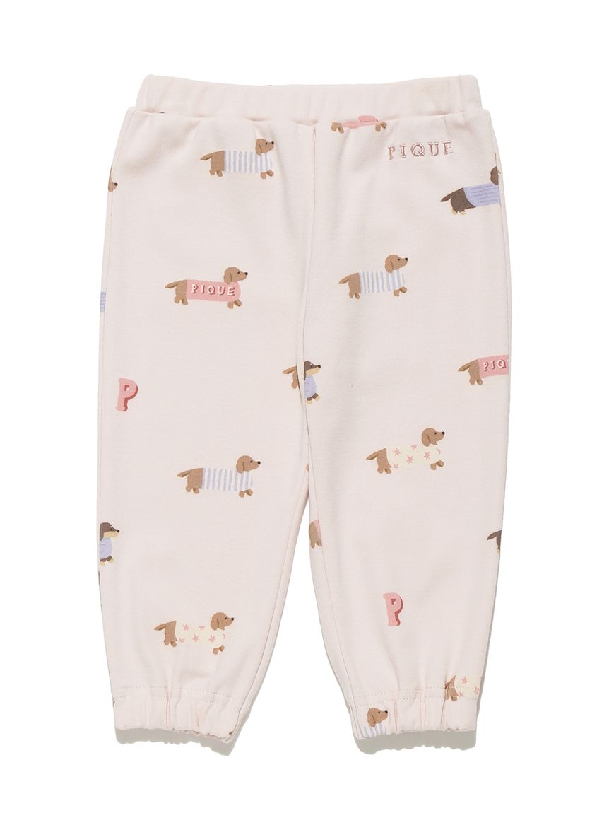 正規品♡DOG柄プルオーバー＆ロングパンツ♡ダックス gelato pique 犬 服 「CAT＆DOG」ダックスフンド柄カットソープル