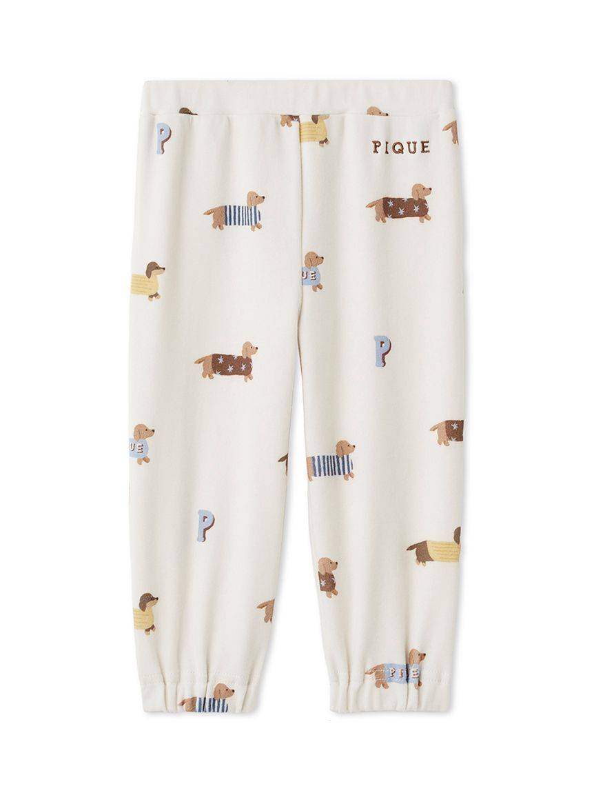 BABY】ダックスフンド柄ロングパンツ(ロングパンツ)｜ルームウェア