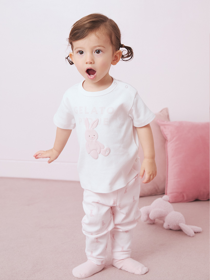 BABY】ぬいぐるみ柄レギンスパンツ(カットソー＆Tシャツ)｜ルーム