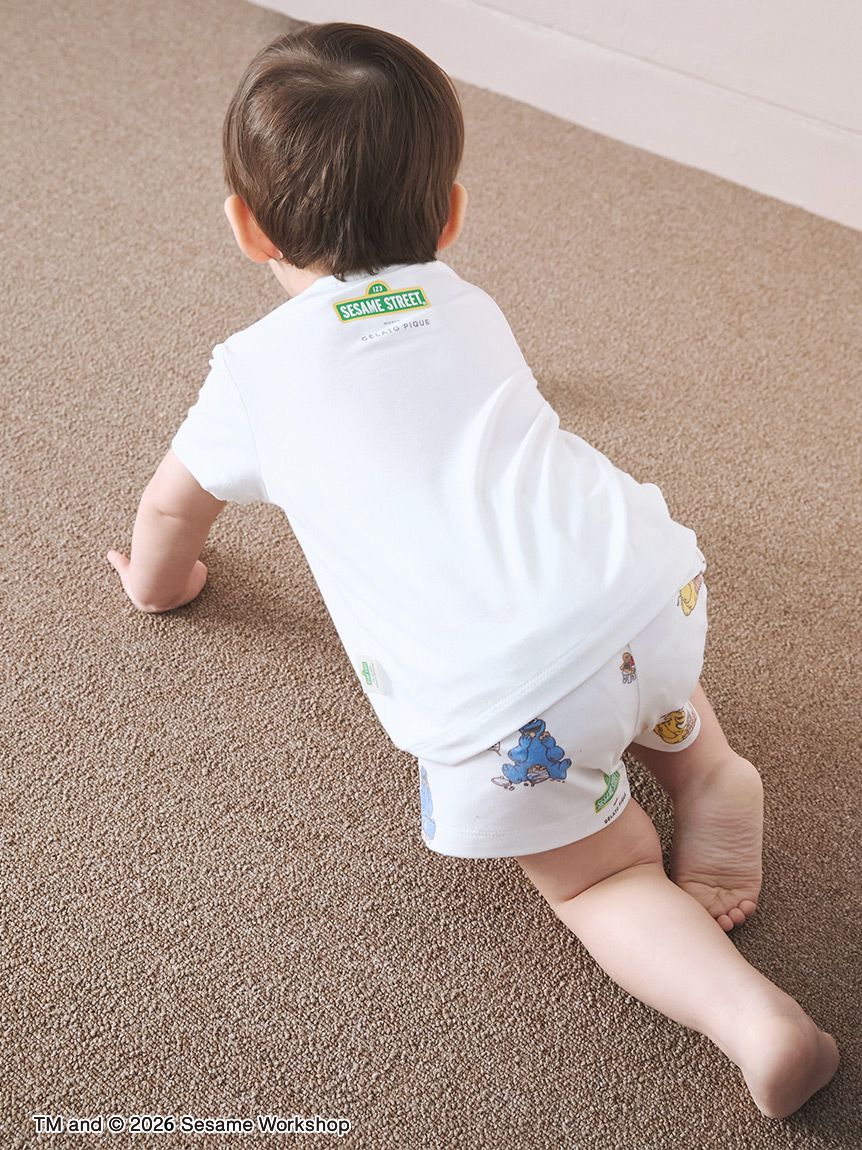 SESAME STREET】【BABY】総柄ショートパンツ(ショートパンツ)｜ルーム