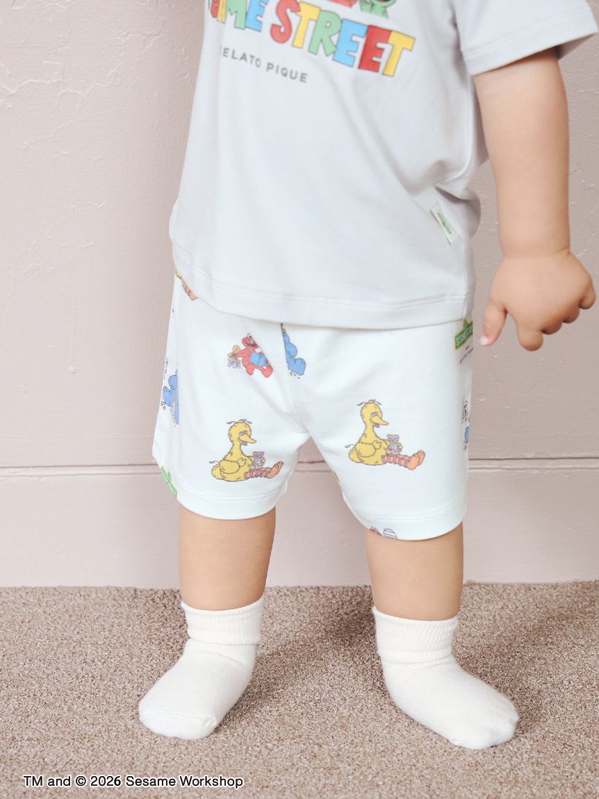 SESAME STREET】【BABY】総柄ショートパンツ(ショートパンツ)｜ルーム