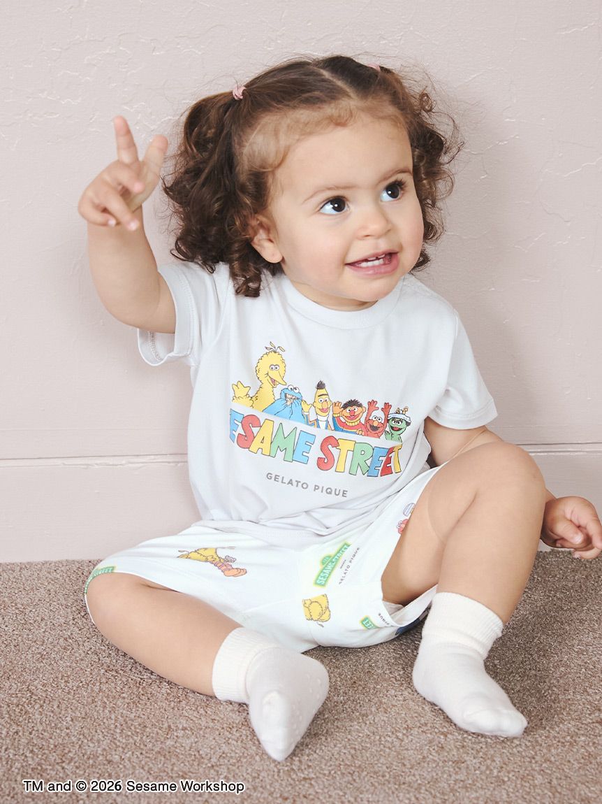 SESAME STREET】【BABY】総柄ショートパンツ(ショートパンツ)｜ルーム