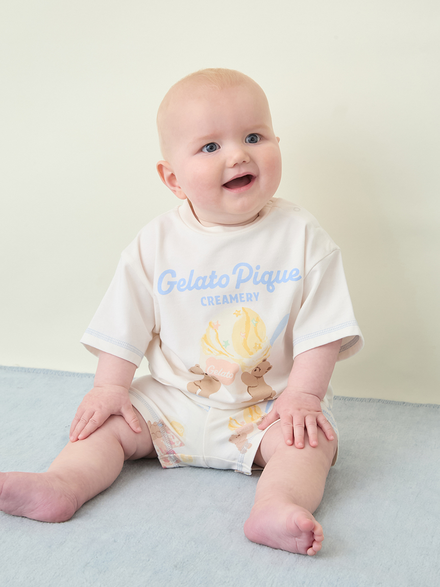 BABY】【接触冷感】アイスクリームベア柄ショートパンツ(ショート