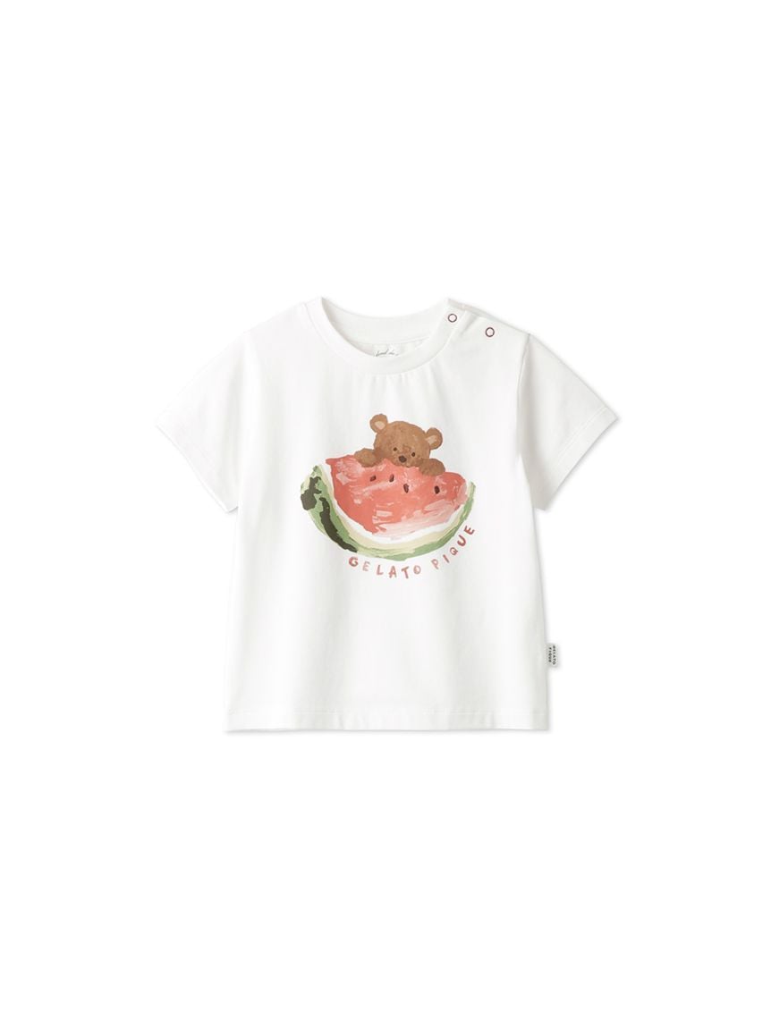 【接触冷感】【BABY】フルーツアニマルワンポイントTシャツ | PBCT242453