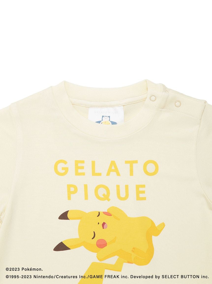 ポケモンスリープ】【ベビー】接触冷感プリントTシャツ＆ショートパンツセット(カットソー＆Tシャツ)｜ルームウェア・パジャマ通販のgelatopique（ ジェラートピケ）公式サイト