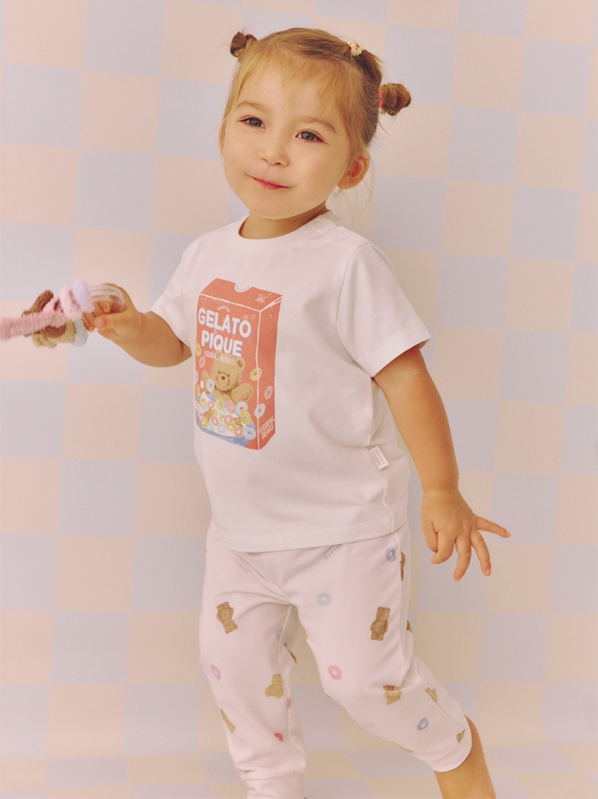 BABY】シリアルベアワンポイントTシャツ(カットソー＆Tシャツ)｜ルームウェア・パジャマ通販のgelatopique（ジェラートピケ）公式サイト