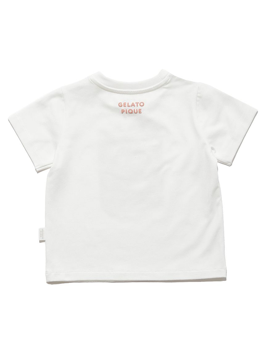 ジェラートピケ BABYPIQUEベアワンポイントTシャツ ホワイト gelato