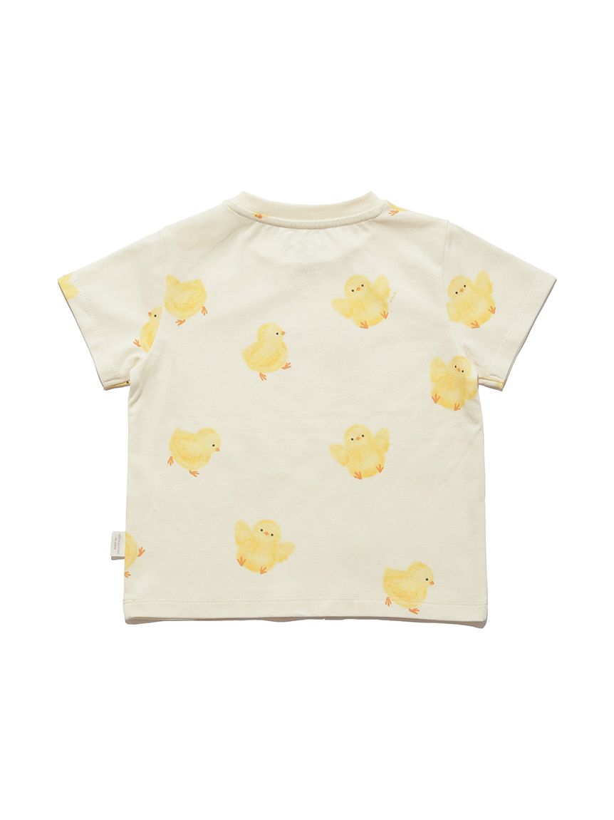 BABY】ひよこ柄Tシャツ(カットソー&Tシャツ)|ルームウェア BABY】ひよこ柄Tシャツ(カットソー&Tシャツ)|ルームウェア