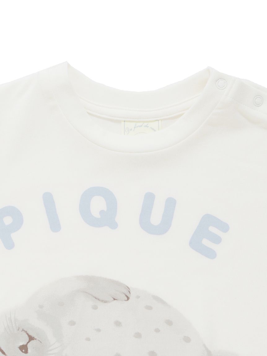 BABY】【接触冷感】あざらしワンポイントTシャツ(カットソー＆T