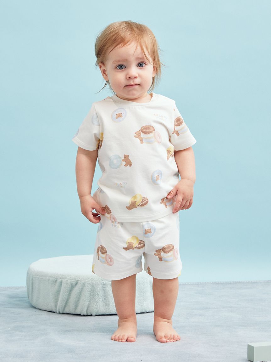 BABY】ドーナツベア柄Tシャツ(カットソー＆Tシャツ)｜ルーム