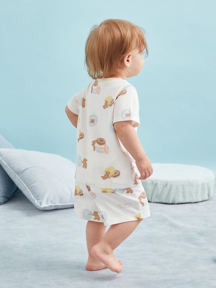 BABY】ドーナツベア柄ショートパンツ（ルームウェア/パジャマ