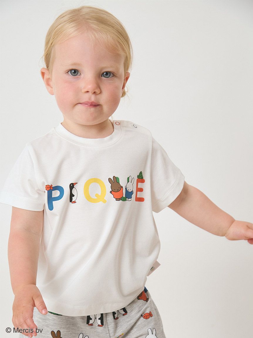 Dick Bruna 接触冷感ワンポイントTシャツ　ジェラートピケ　ミッフィー Dick Bruna】【接触冷感】ワンポイントTシャツ(カットソー・T