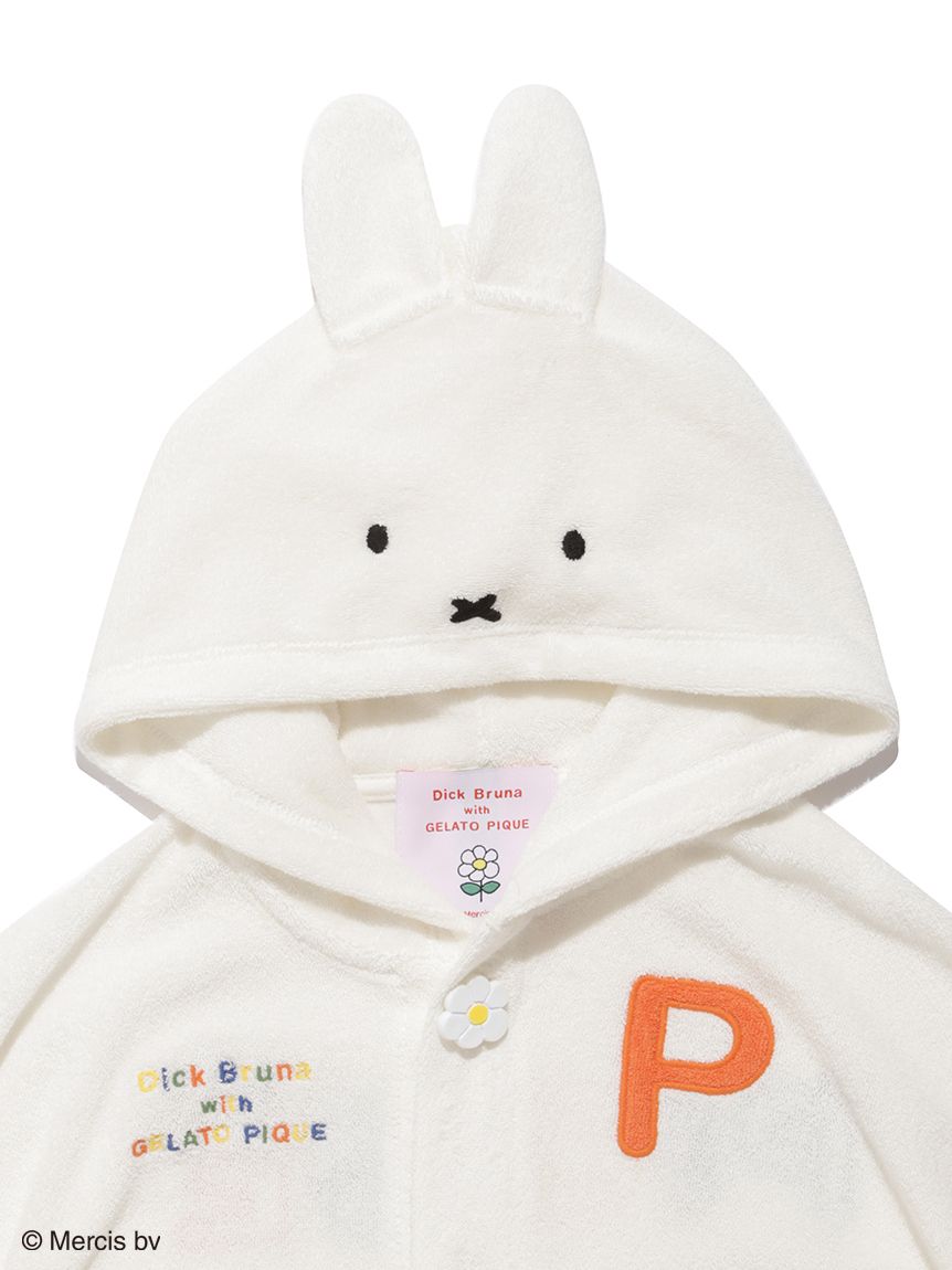 ジェラートピケ ミッフィー ベビー ポンチョ Dick Bruna】【BABY】miffy パイルポンチョ(ポンチョ・パーカ