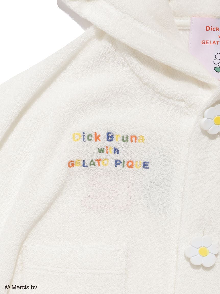 ジェラートピケ ミッフィー ベビー ポンチョ Dick Bruna】【BABY】miffy パイルポンチョ(ポンチョ・パーカ