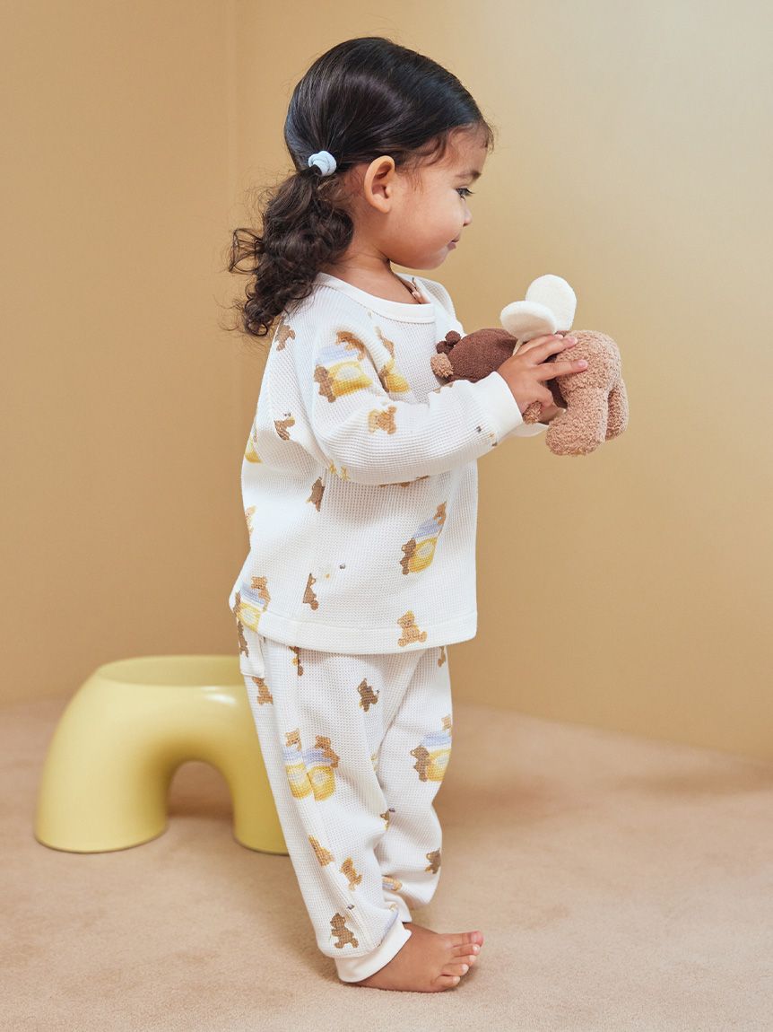 【新品未使用】ジェラートピケ　ベア柄　パジャマ gelato pique（ジェラートピケ）の「ベア柄プルオーバー（ルーム