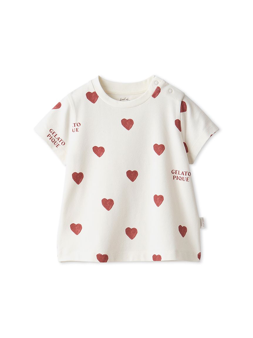 Ari♡ さん専用　gelato pique ハート柄　ハート BABY】ハート柄Tシャツ(カットソー＆Tシャツ)｜ルームウェア
