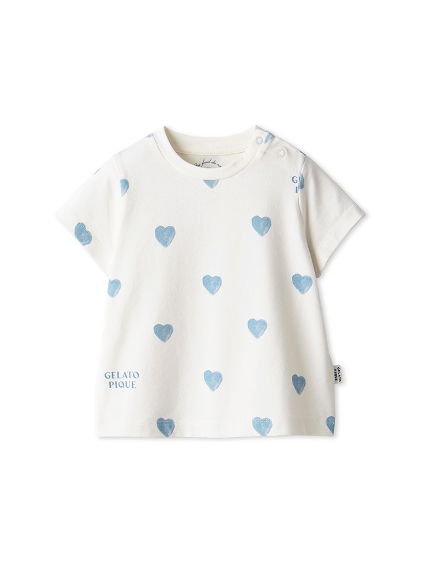 あーちゃん様ʕ•ᴥ•ʔ専用ジェラートピケ×ダッフィー 長袖ルームウェア＆ポーチ BABY】【接触冷感】あざらしワンポイントTシャツ(カットソー＆T
