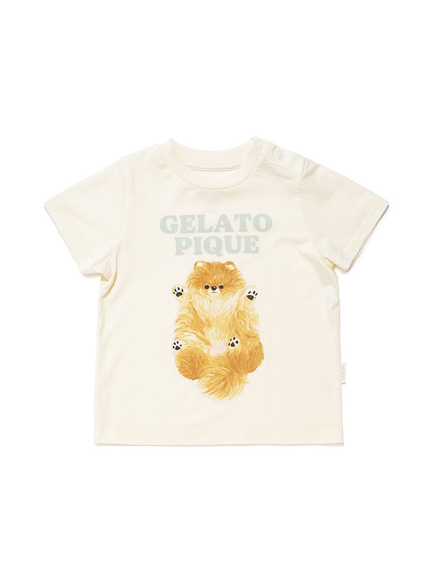 BABY】ドッグワンポイントTシャツ(カットソー＆Tシャツ)｜ルームウェア