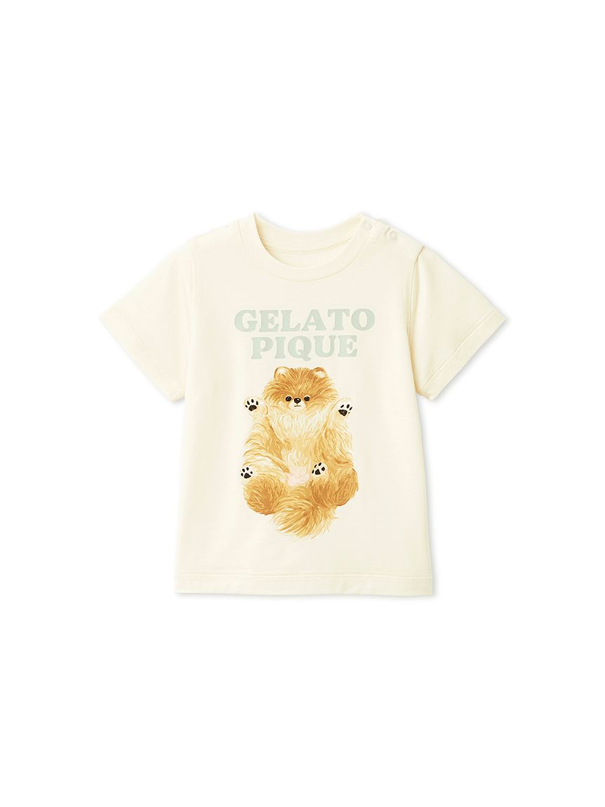 BABY】ドッグワンポイントTシャツ(カットソー＆Tシャツ)｜ルームウェア