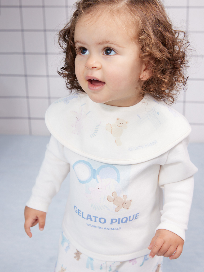 BABY】ウォッシングアニマルワンポイントロンT(カットソー＆Tシャツ