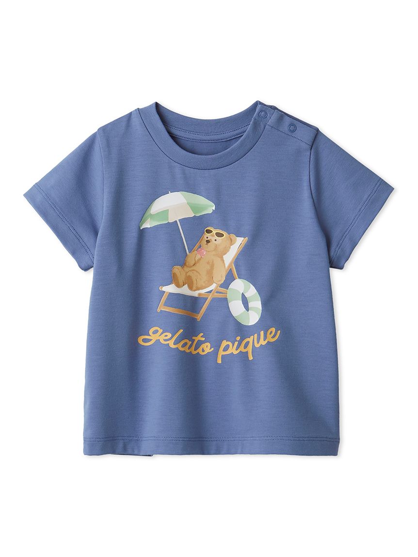 BABY】【接触冷感】サマーベアワンポイントTシャツ(カットソー＆T