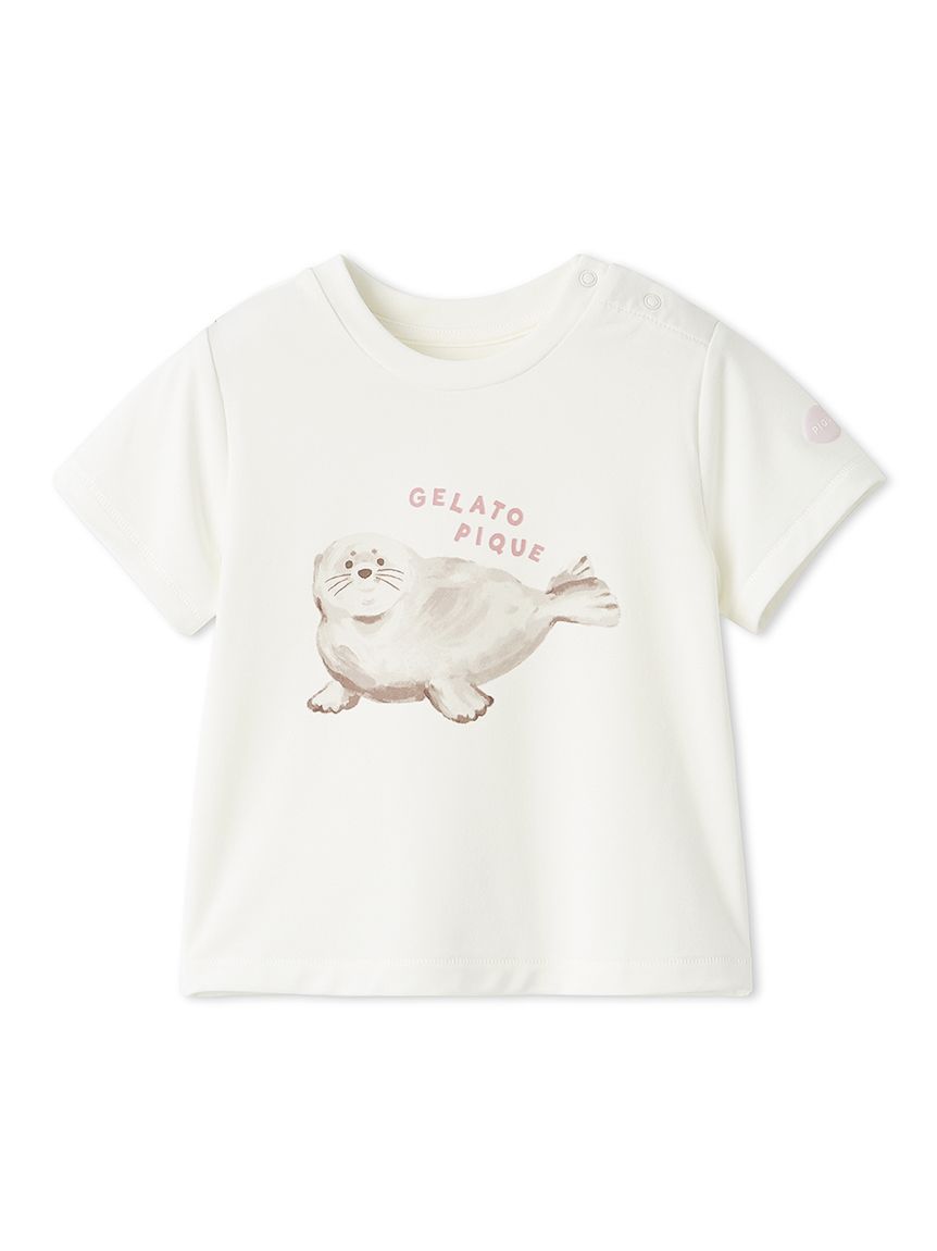 BABY】【接触冷感】シーアニマル柄ワンポイントTシャツ(カットソー＆T