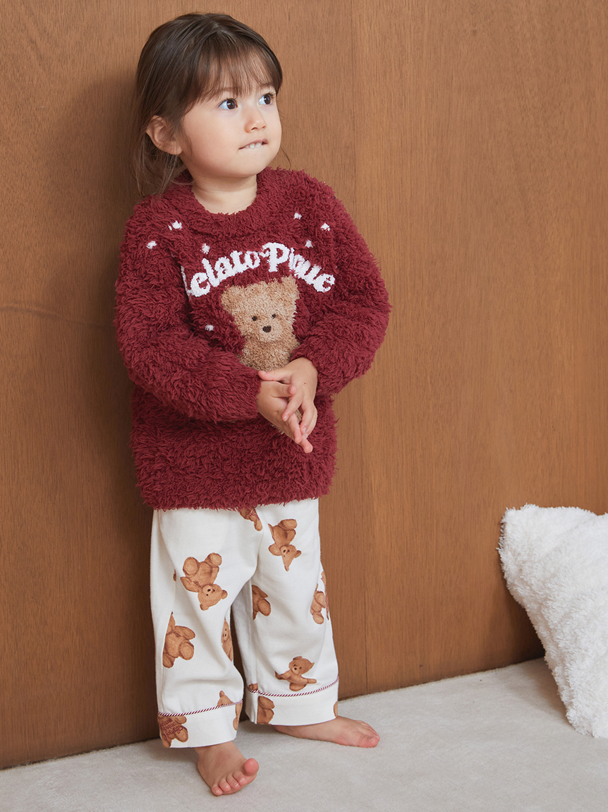 HOLIDAY】【BABY】ベア柄ネルロングパンツ(ロングパンツ)｜ルーム