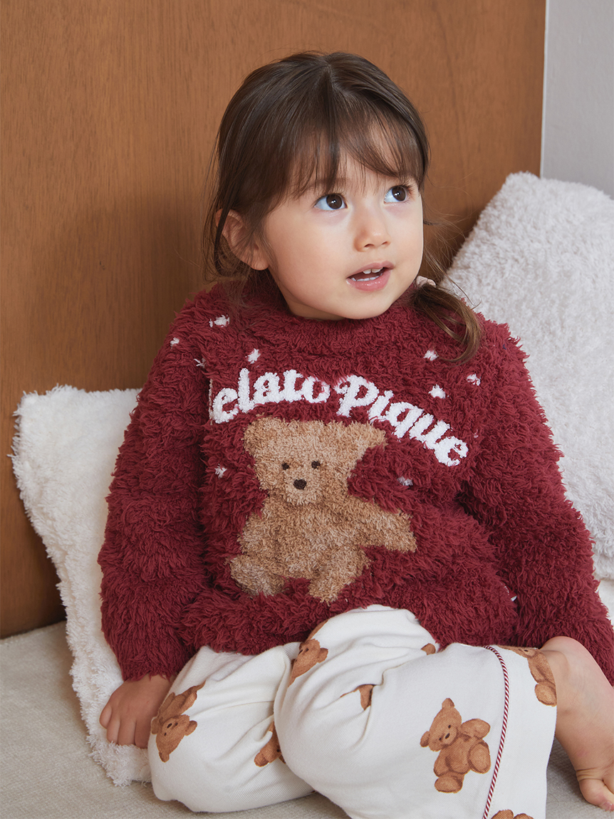 HOLIDAY】【BABY】ベア柄ネルロングパンツ(ロングパンツ)｜ルーム