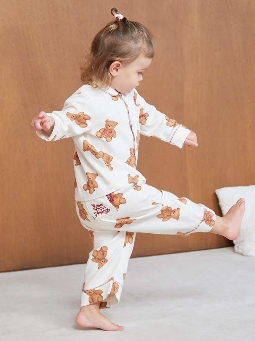 HOLIDAY】【BABY】ベア柄ネルシャツ(カットソー＆Tシャツ)｜ルーム