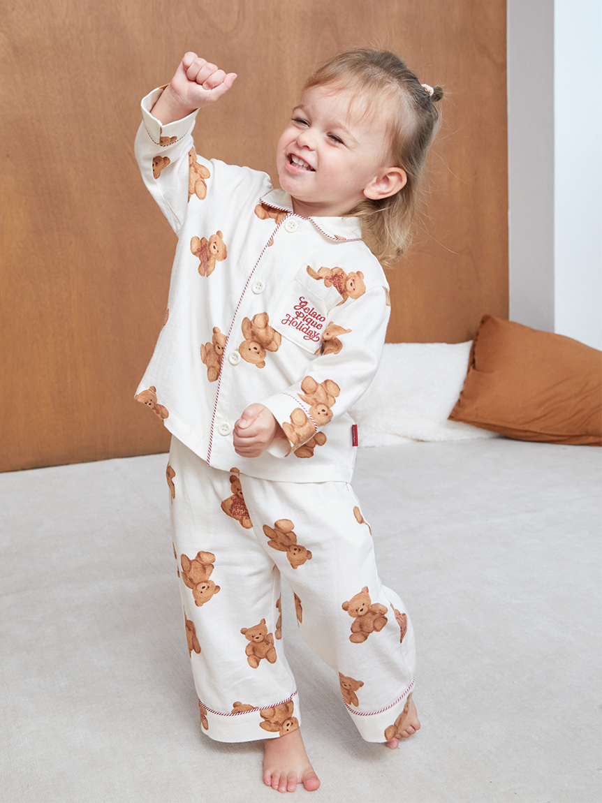 HOLIDAY】【BABY】ベア柄ネルシャツ(カットソー＆Tシャツ)｜ルーム