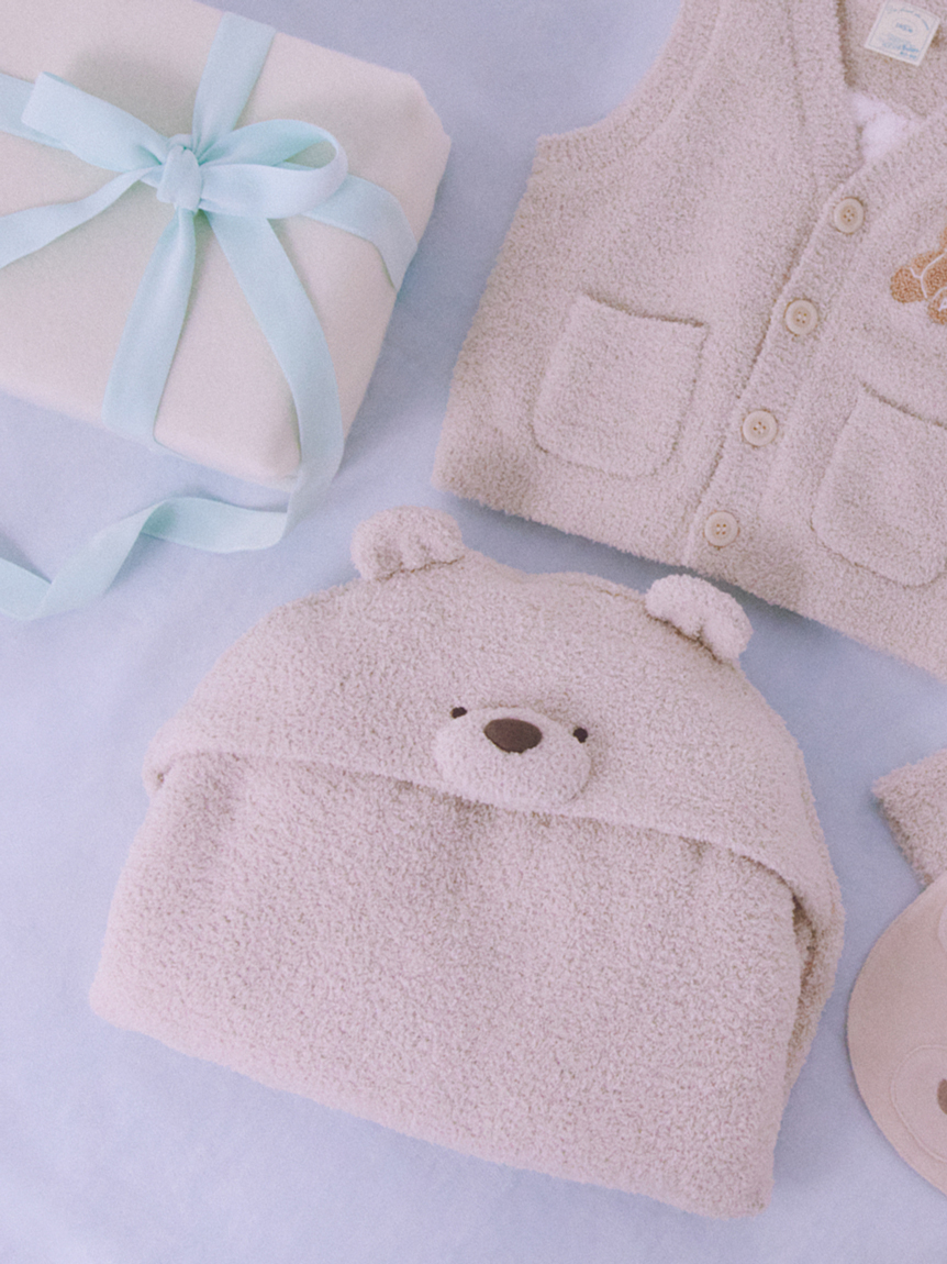 ONLINE限定カラーあり】【BABY】パウダーベアおくるみ
