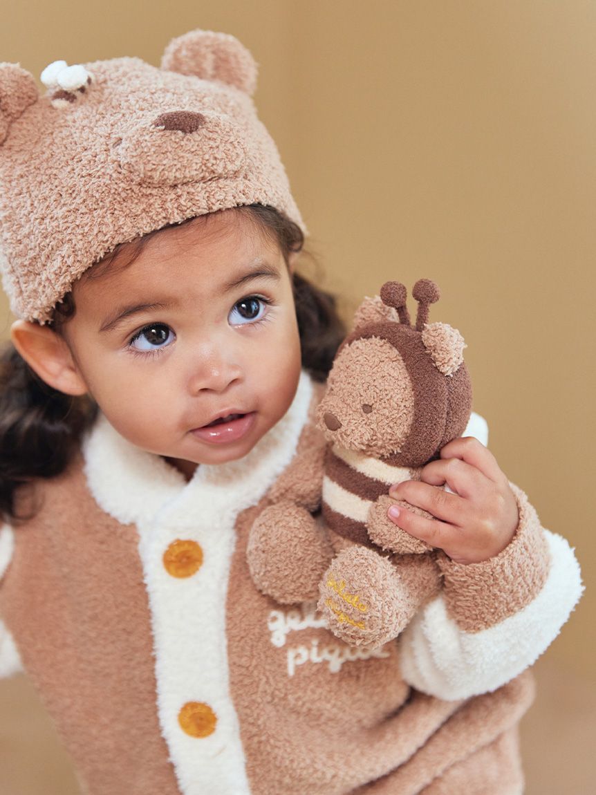 ラッピング済み】【BABY】ベビモコベアジャガードブランケット