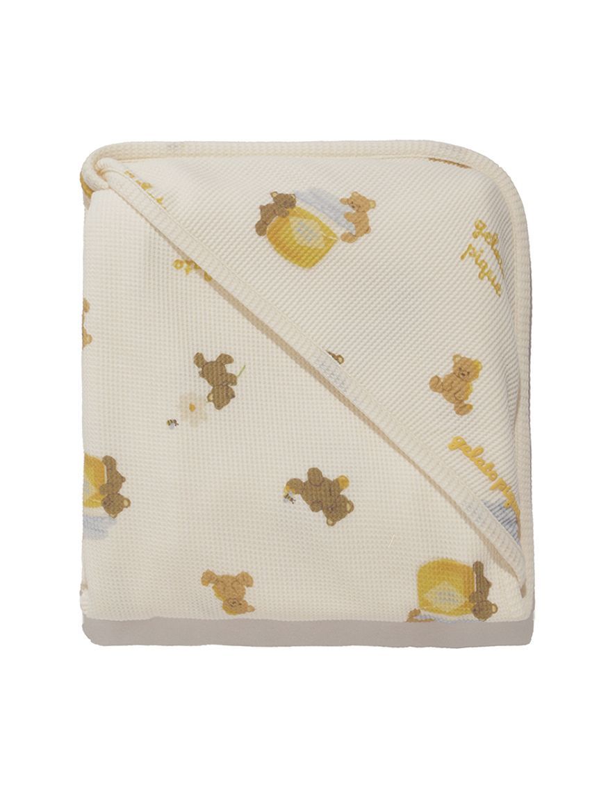 ラッピング済み】【BABY】はちみつベア柄ブランケット&スタイSET