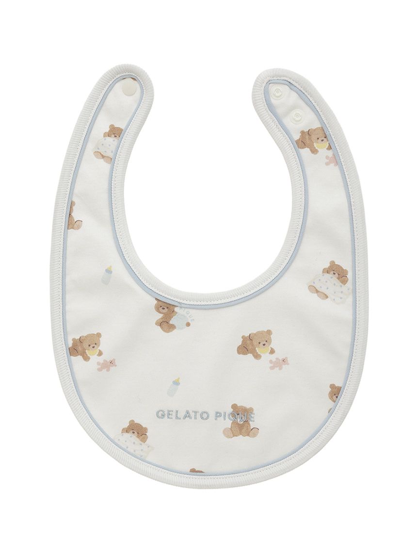 No.399    テディベア　グレー×スタイ BABY】ベビーベアスタイ(スタイ)｜ルームウェア・パジャマ通販の