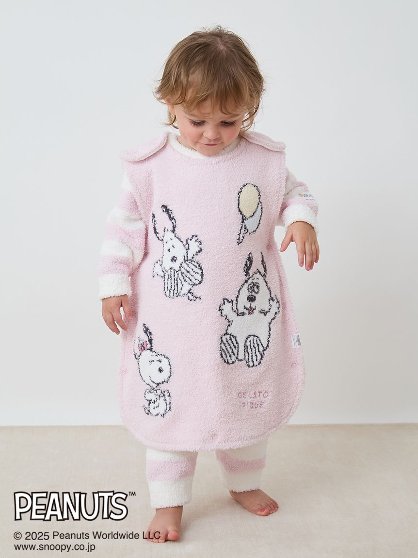 Mサイズ　新品　ピーナッツ　ジェラートピケ　スヌーピー　ベビモコケープ 販路限定カラーあり】【PEANUTS PUPPIES】【BABY】ベビモコスリーパー
