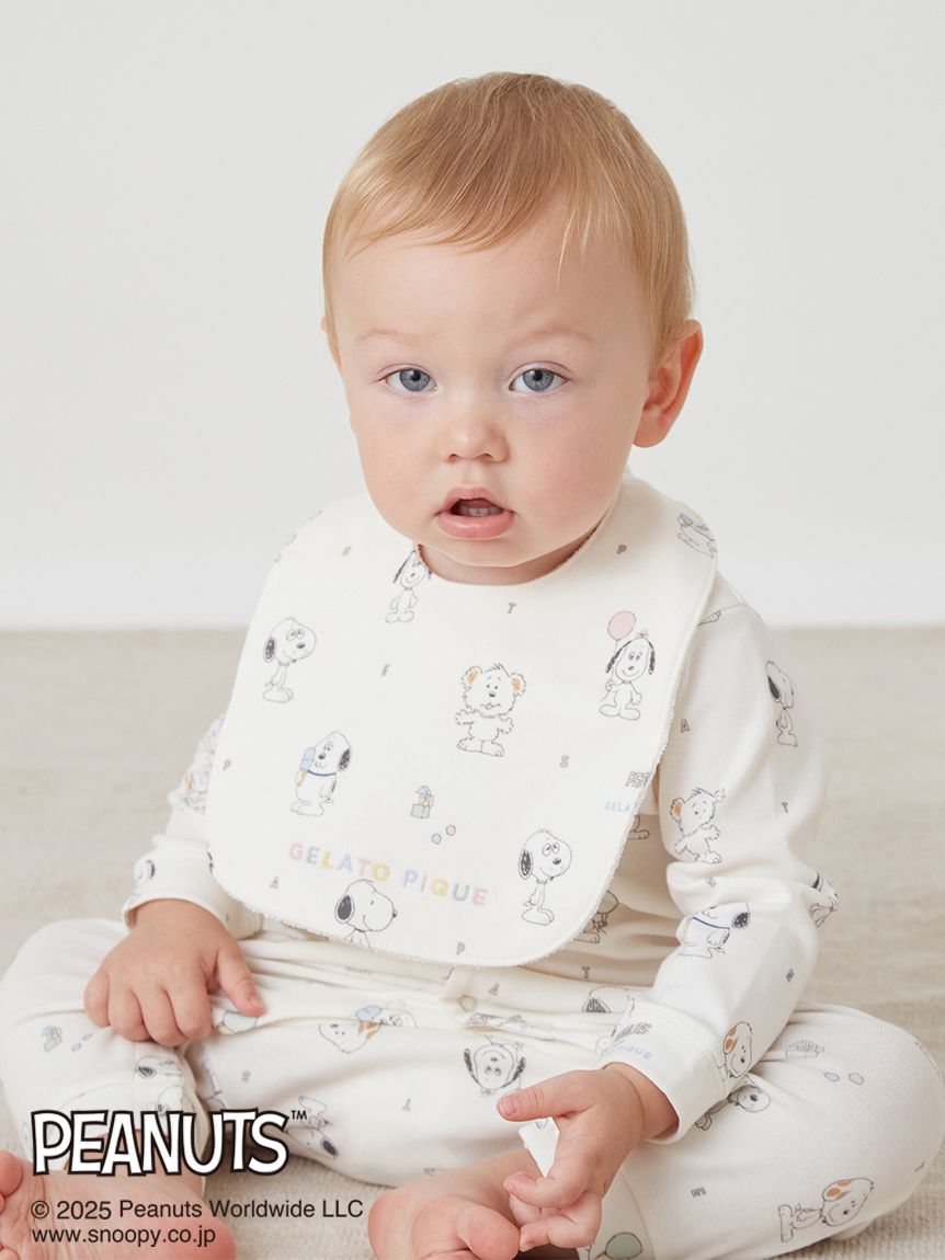 PEANUTS PUPPIES】【BABY】総柄スタイ(スタイ)｜ルームウェア