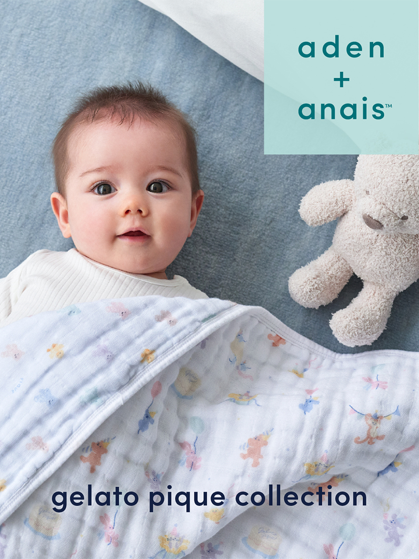 ONLINE限定】【aden + anais】【BABY】リバーシブルブランケット/ミニ
