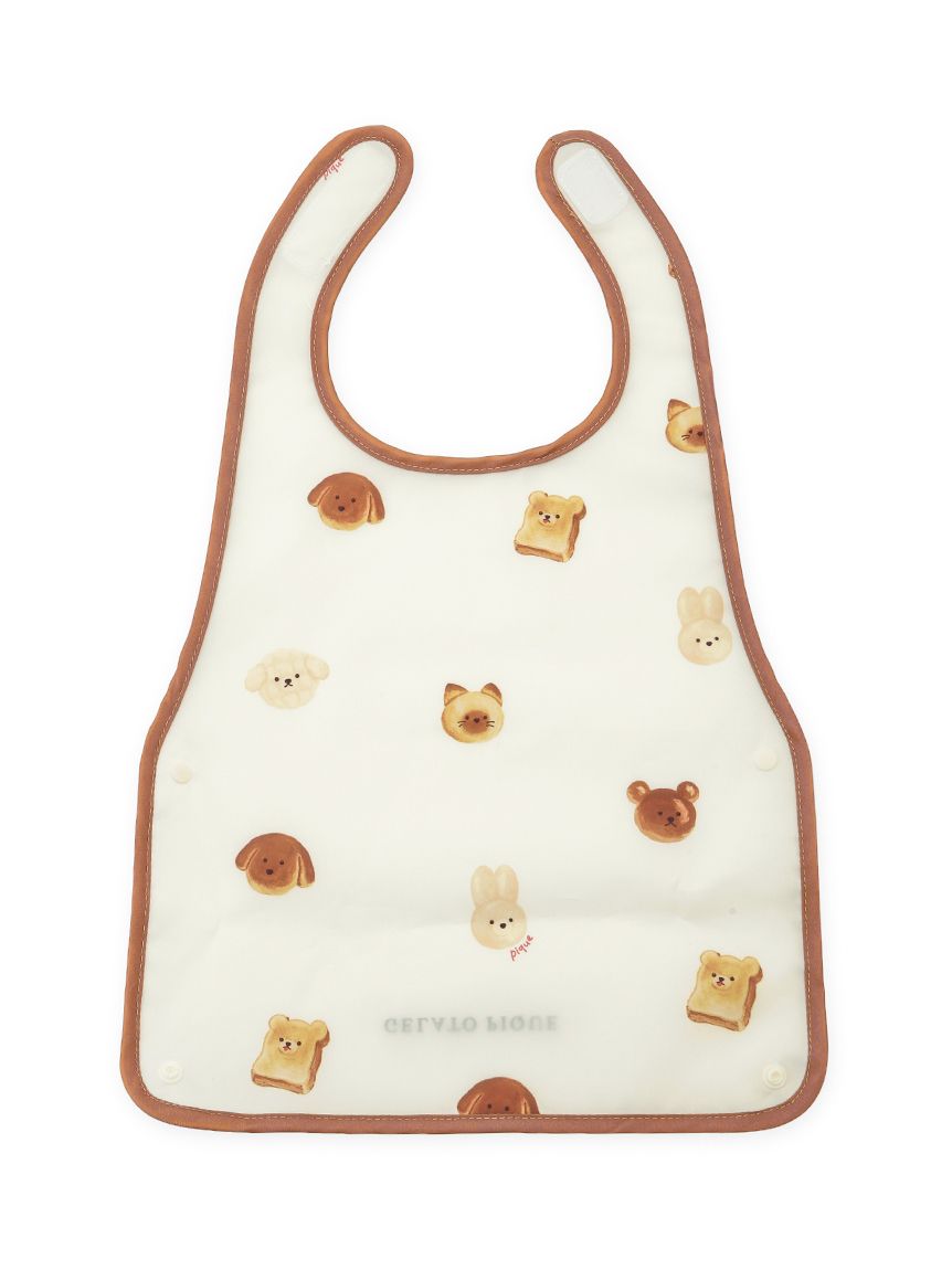 BABY】アニマルブレッド柄お食事エプロン(スタイ)｜ルームウェア