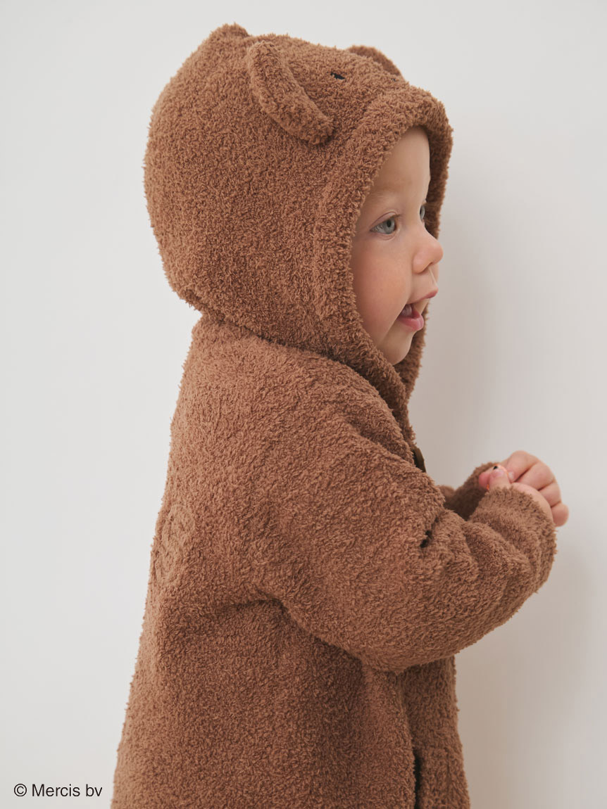 ジェラートピケ　ロンパース セール】【販路限定】【BABY】ストライプガーゼロンパース